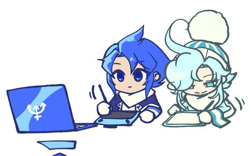 Neptune and Uranus Drawing. 2024