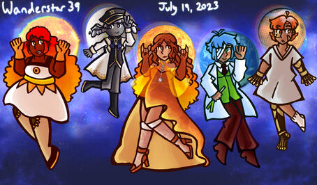 by wanderstar39 (Venus; with other characters and their respective creators). 2023